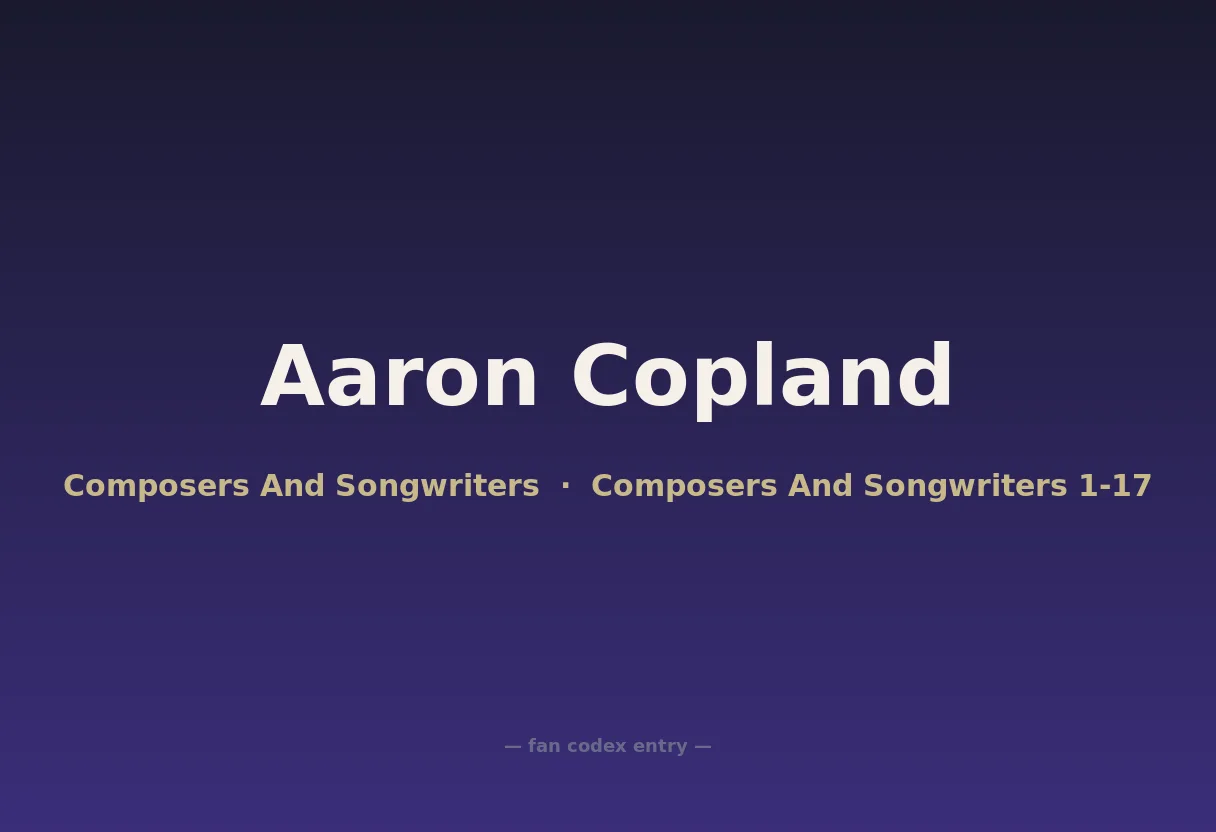 Aaron Copland