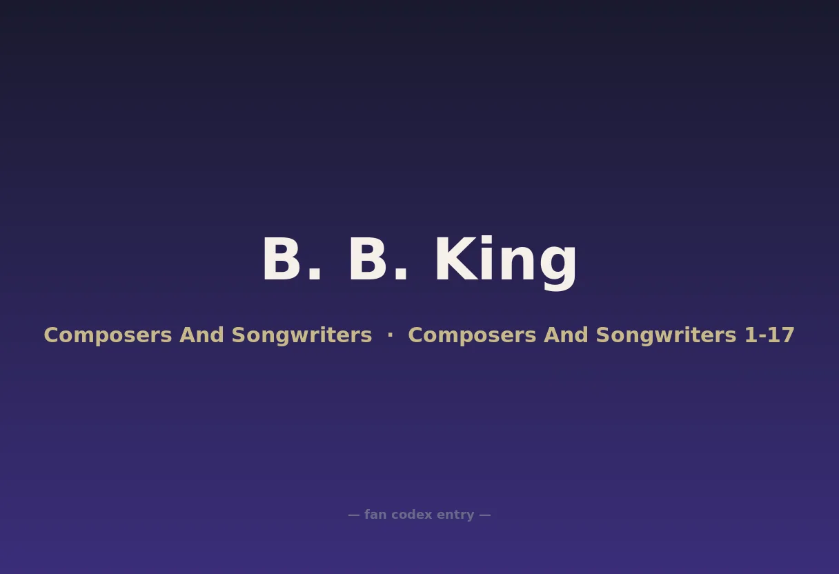 B. B. King