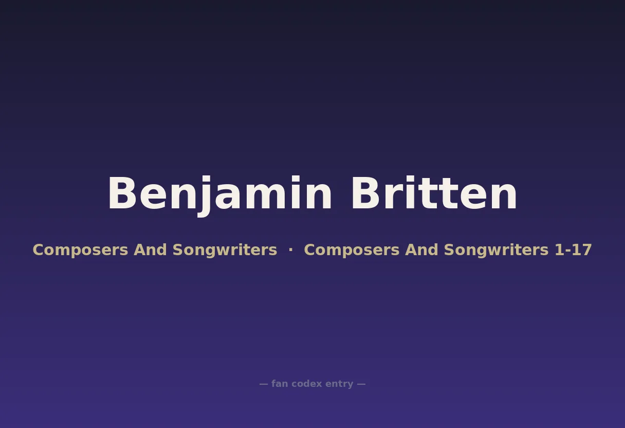 Benjamin Britten