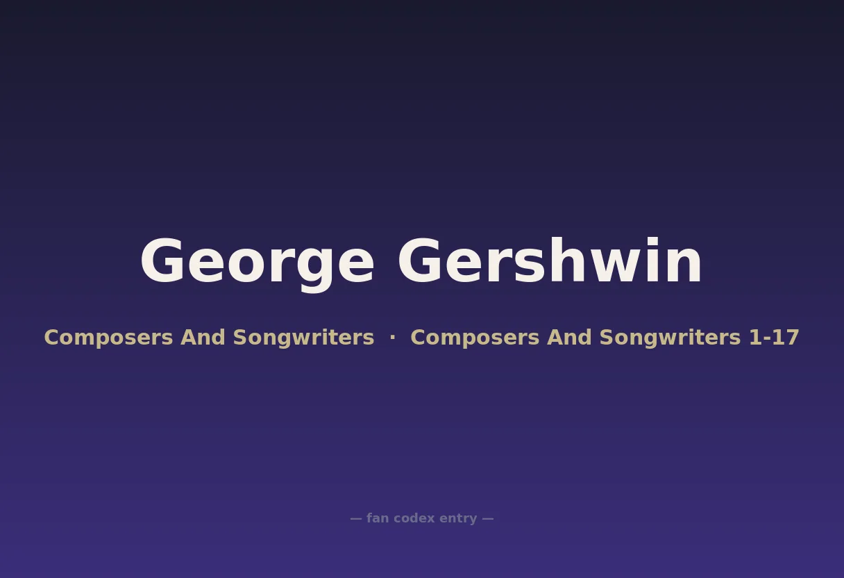 George Gershwin